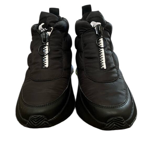 NWOT Women's Sorel Out N About III Puffy Zip Bootie in Black/White – Sz 9.5 - Picture 5 of 12